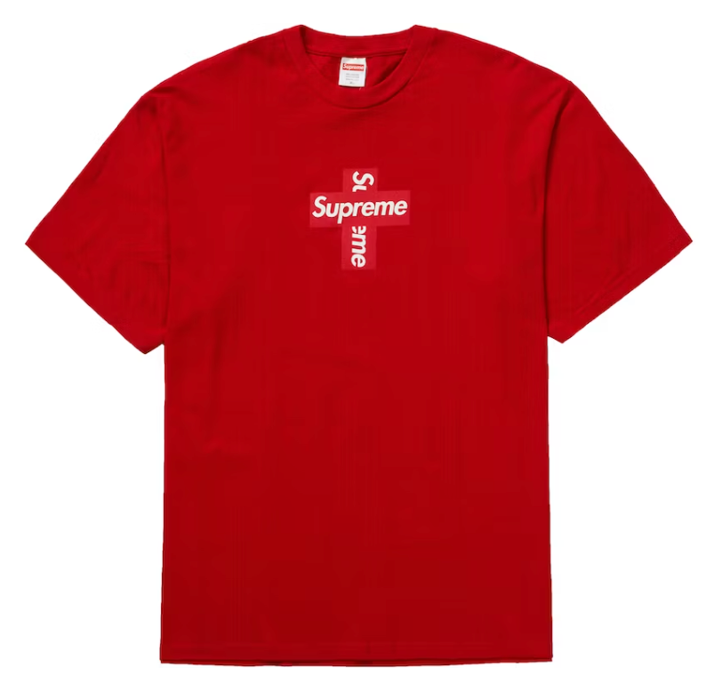 Supreme Cross Box Logo Tee Red – Ablaj 