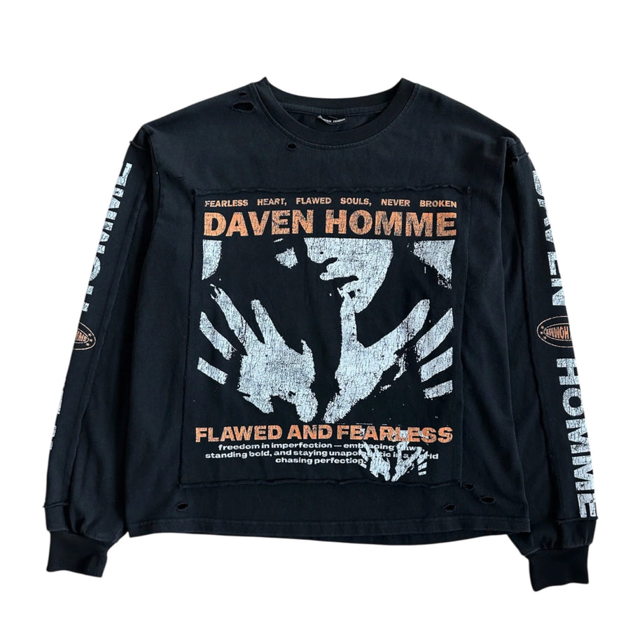 Daven Homme Flawed and Fearless Longsleeve Tee