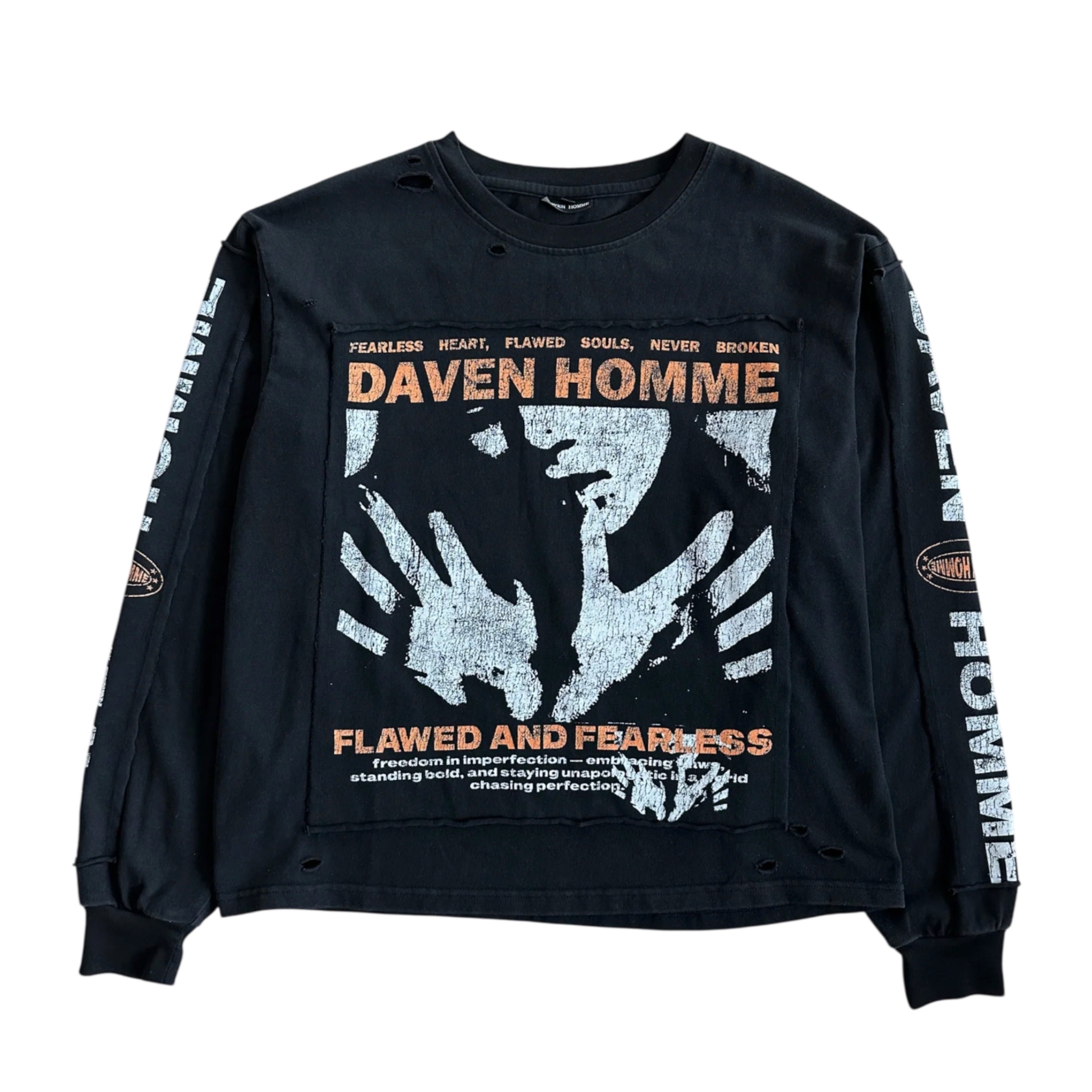 Daven Homme Flawed and Fearless Longsleeve Tee