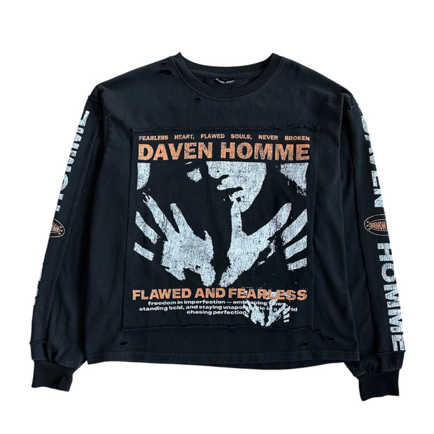 Daven Homme Flawed and Fearless Longsleeve Tee