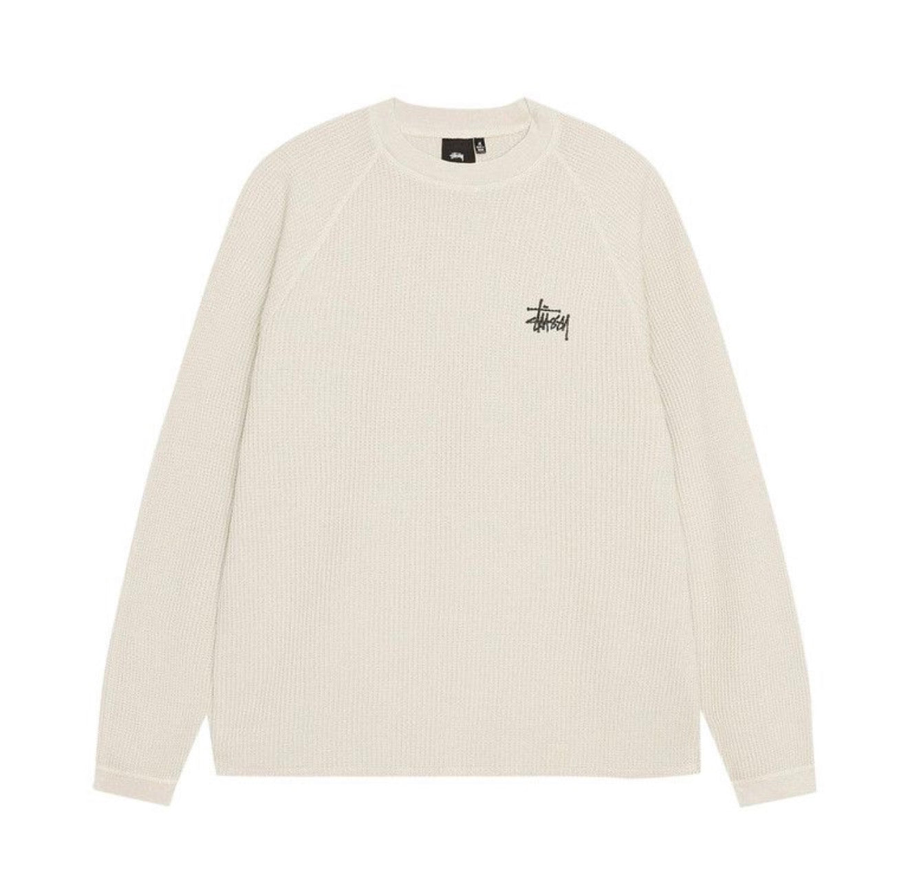 Stussy Raglan Thermal Longsleeve Bone