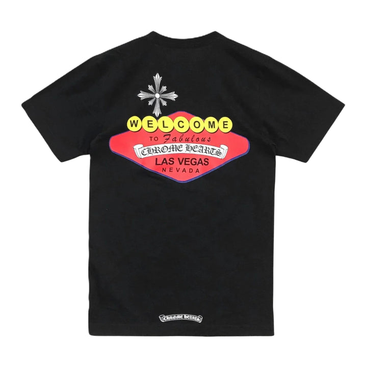 Chrome Hearts Welcome to Las Vegas Black Tee
