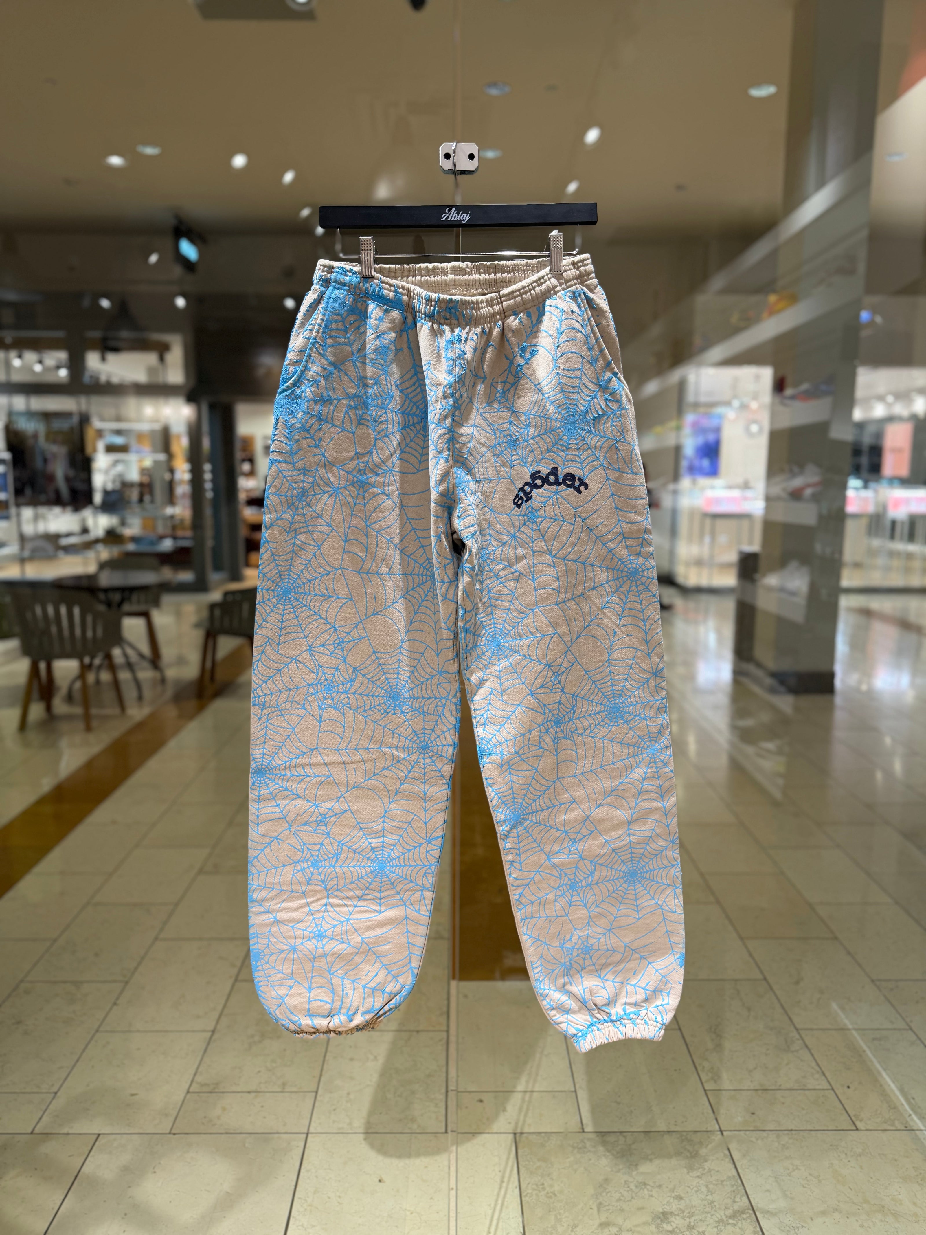 SP5DER AOP Web Sweatpants Heather Grey (PREOWNED)