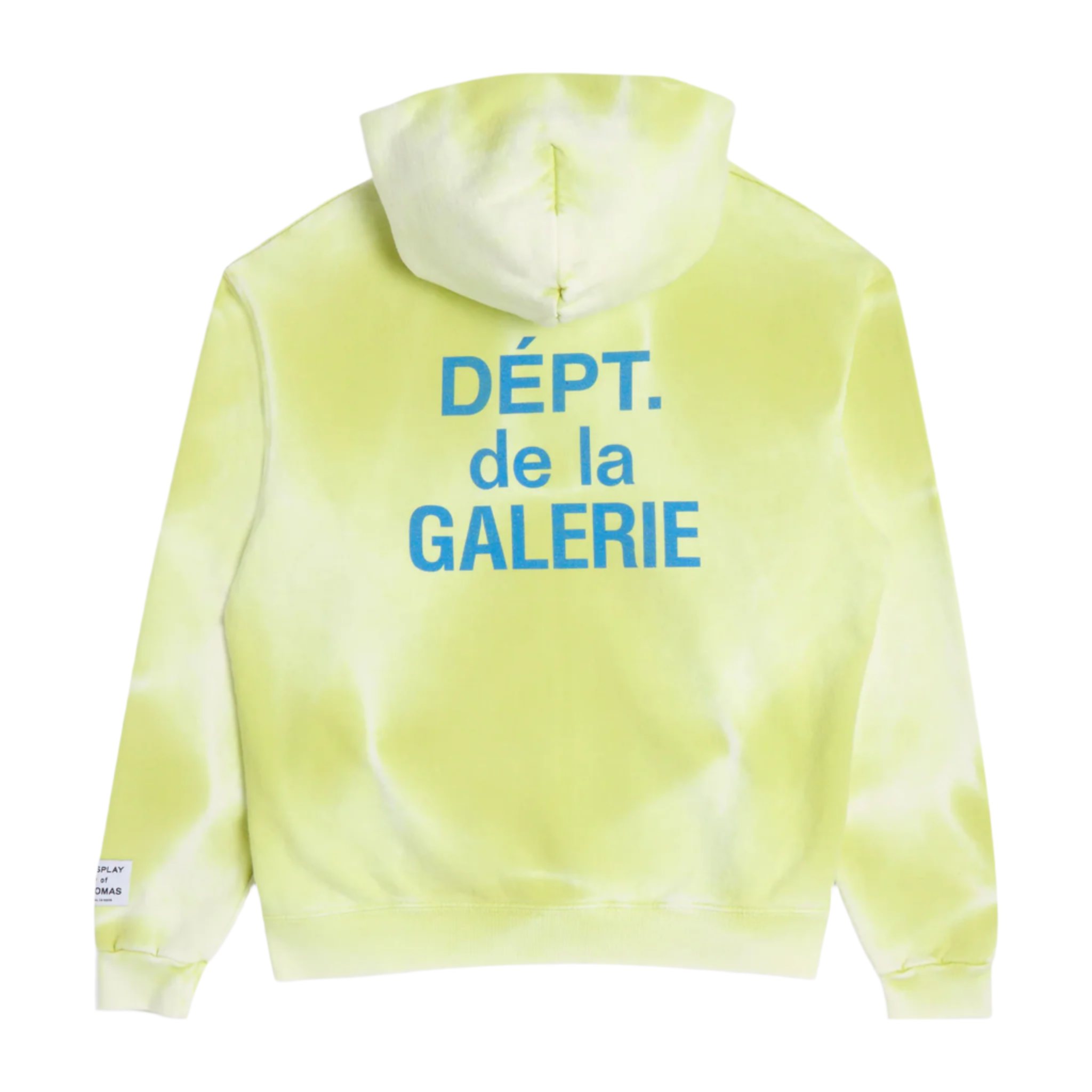 Gallery Dept. Lime Green Sun Faded French Logo Zip Up Hoodie