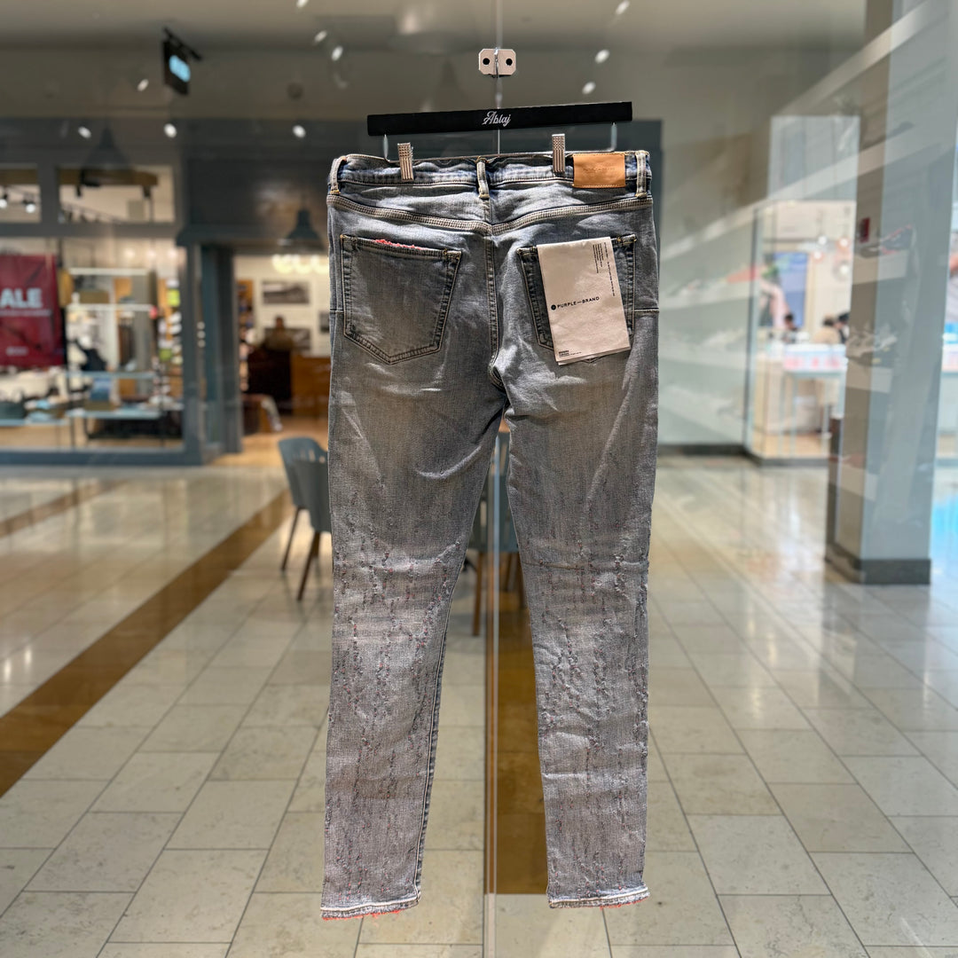 Purple P001 Paint Splatter Jeans (PREOWNED)