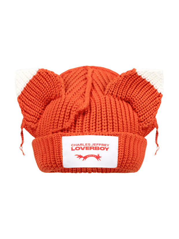 Charles Jeffrey Loverboy Chunky White Ears Beanie