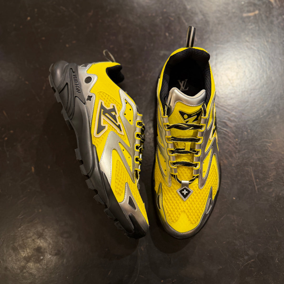 LV Yellow/Silver Tactic Sneakers No Box (PREOWNED)