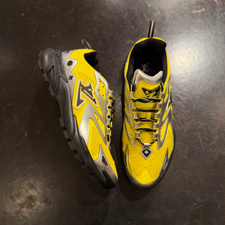 LV Yellow/Silver Tactic Sneakers No Box (PREOWNED)