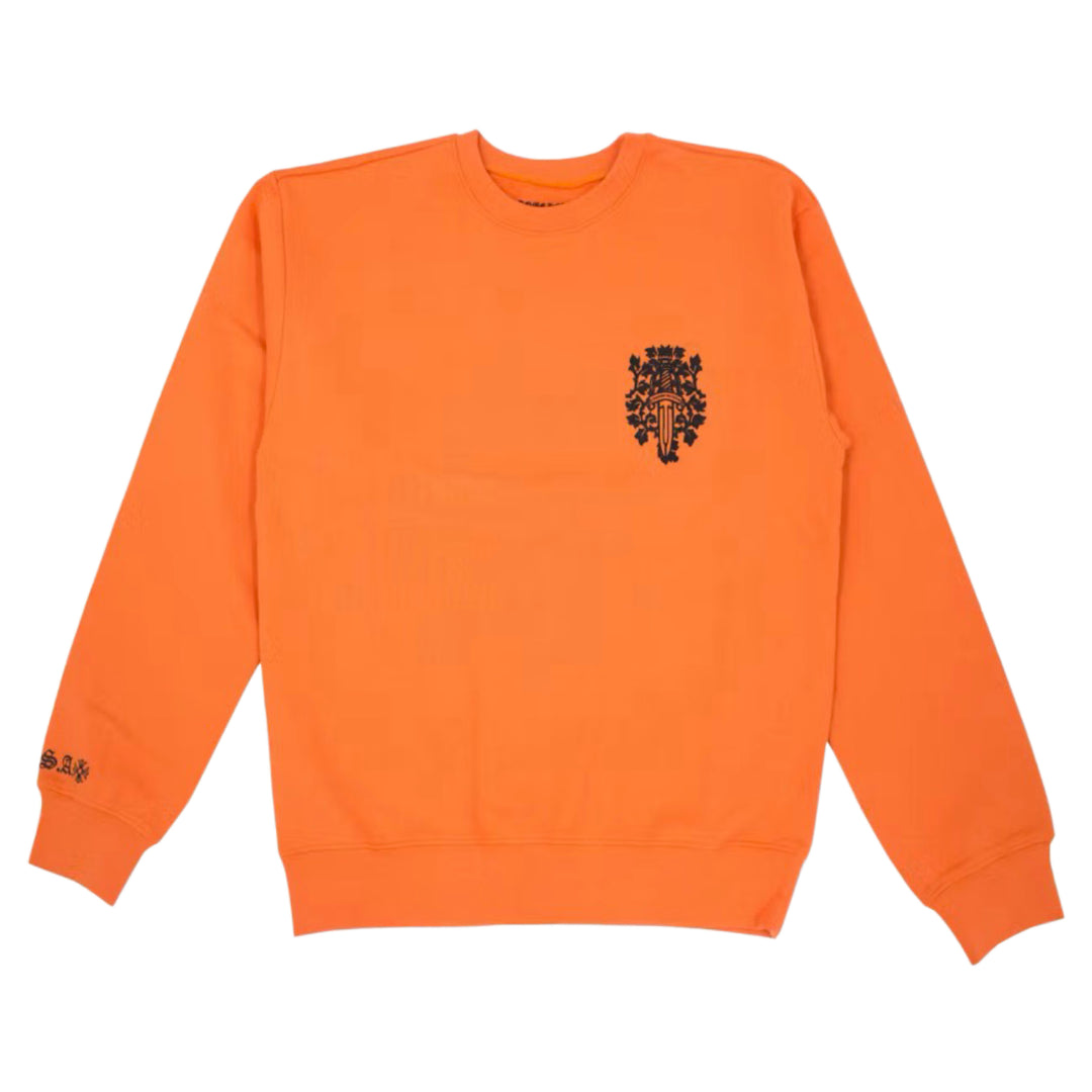 Chrome Hearts Vine Dagger Orange Crewneck