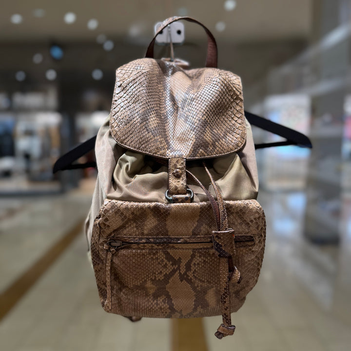 Vintage Prada Python Mini Backpack (PREOWNED)