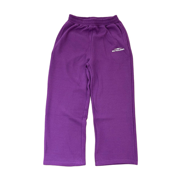 No Feelings Purple Waffle Sweats