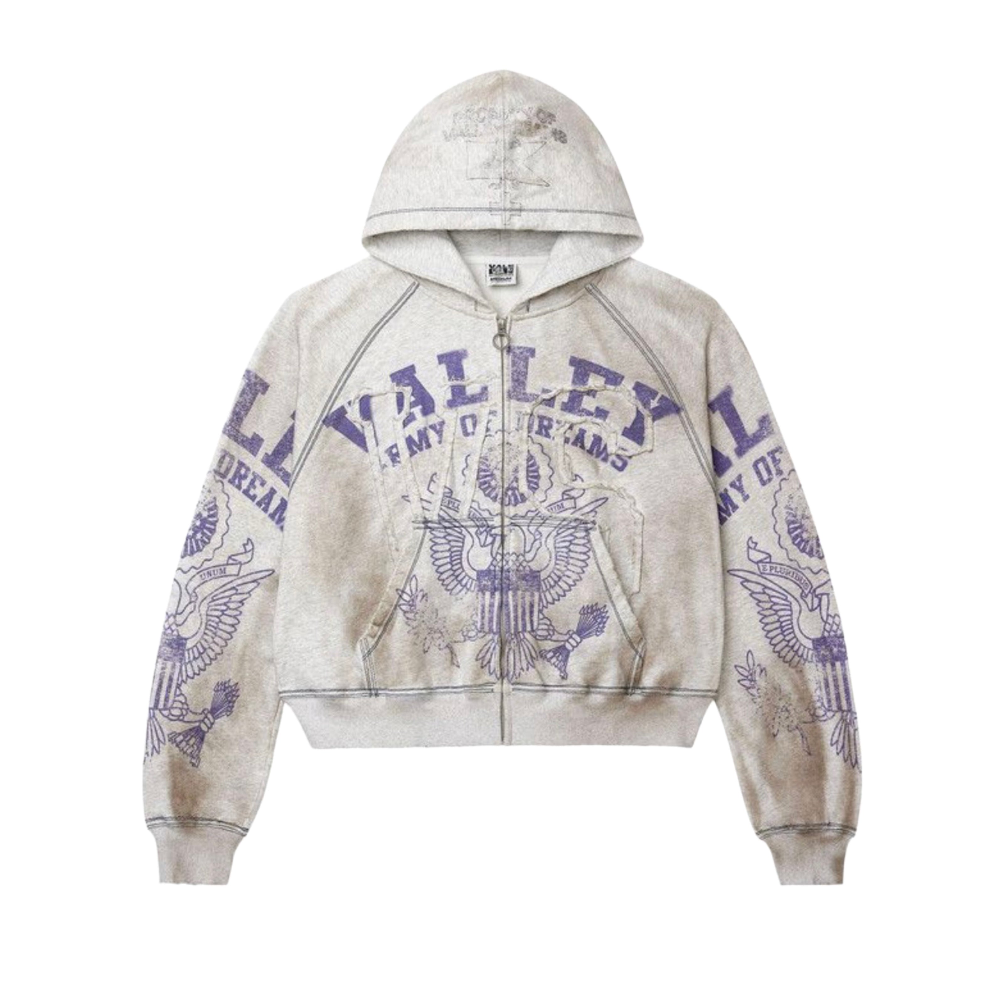 Vale Army Zip up Grey