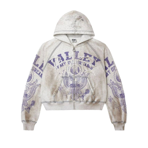Vale Army Zip up Grey
