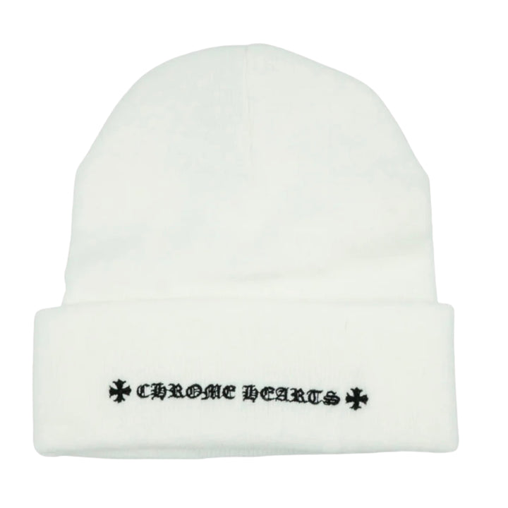 Chrome Hearts White/Black CH Beanie
