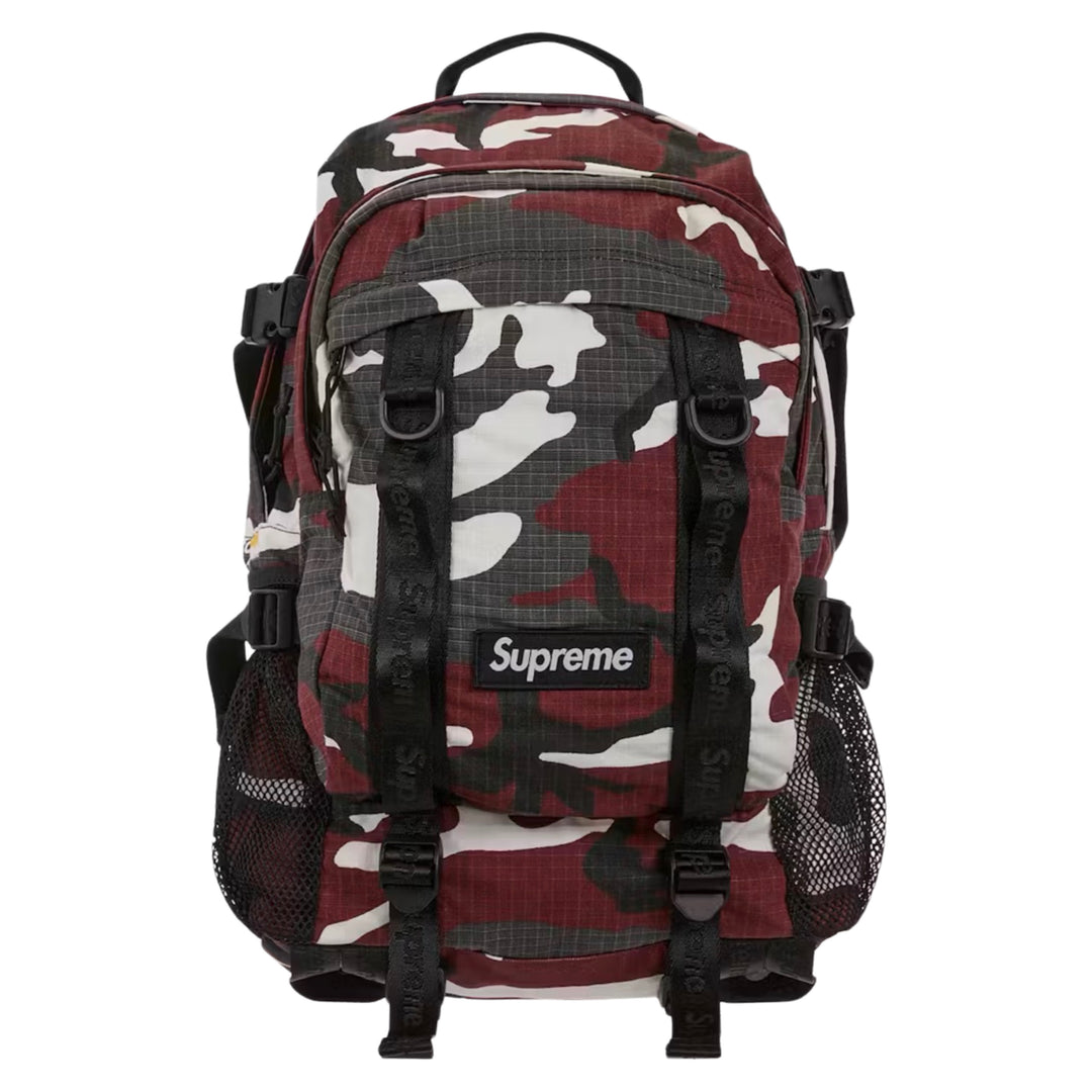 Supreme Red Camo Logo Backpack (SS26)
