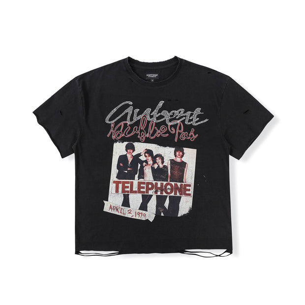 N'oublie Pas Black Telephone Tee