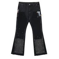 Undeveloped Noir Split Painters Denim