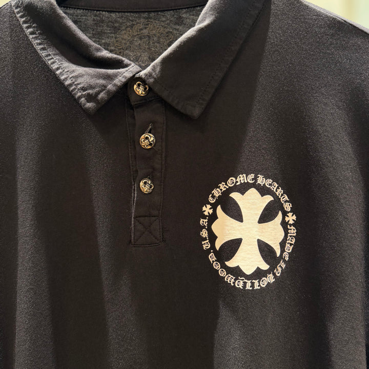 Chrome Hearts Fleur Polo Button Up L/S (PREOWNED)