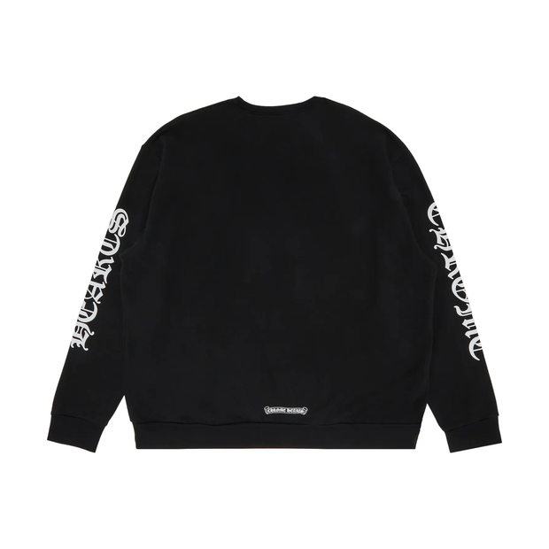 Chrome Hearts Neck Logo Crewneck Sweatshirt Black