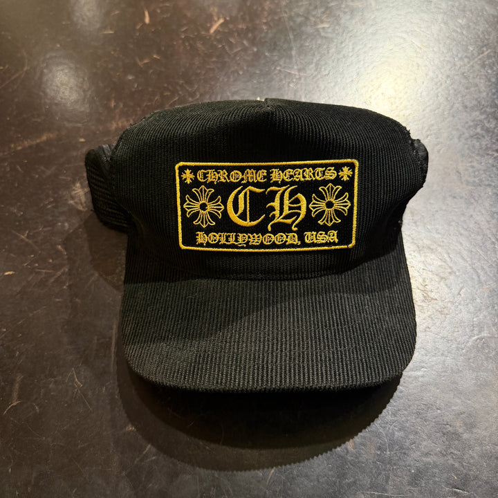 Chrome Hearts Corduroy Black Trucker (PREOWNED)