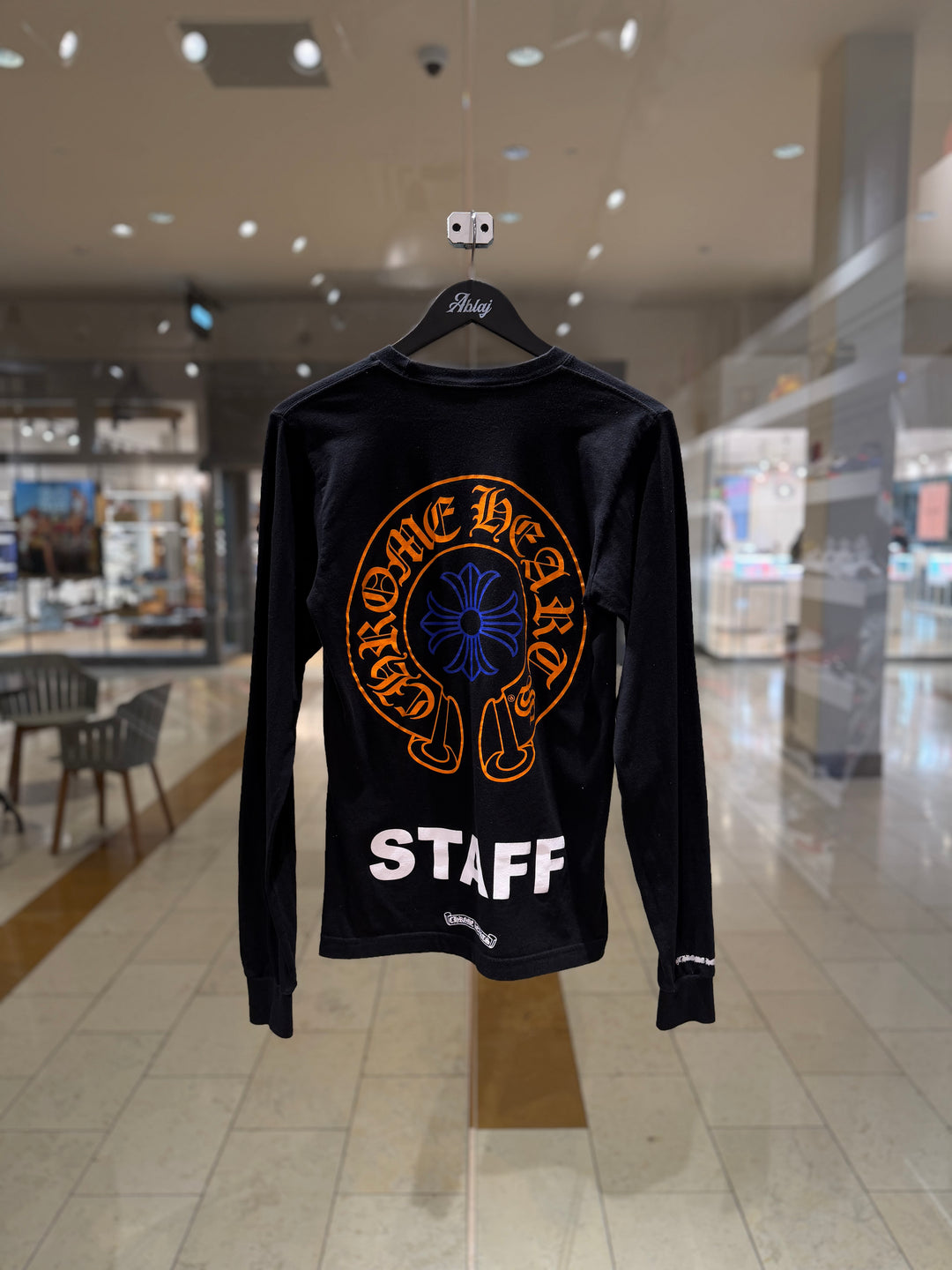 Chrome Hearts Orange &amp; Blue Staff Longsleeve (PREOWNED)