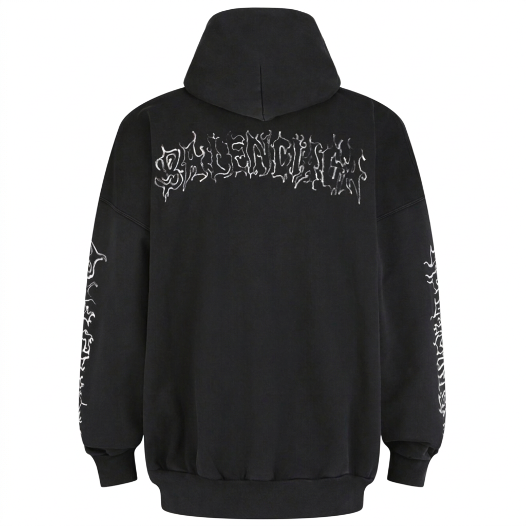 Balenciaga DIY Metal Logo Hoodie