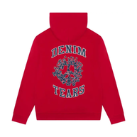 Denim Tears Red University Zip-Up Hoodie