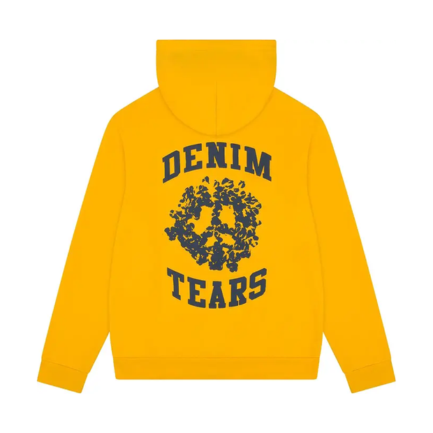 Denim Tears Yellow University Zip-Up Hoodie