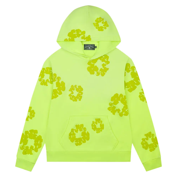 Denim Tears Mono Cotton Wreath Hoodie Neon