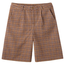 Hidden Season Plaid Shorts Brown