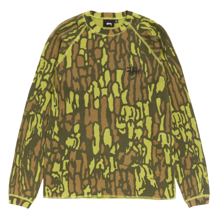 Stussy Tree Bark Camo Raglan Thermal