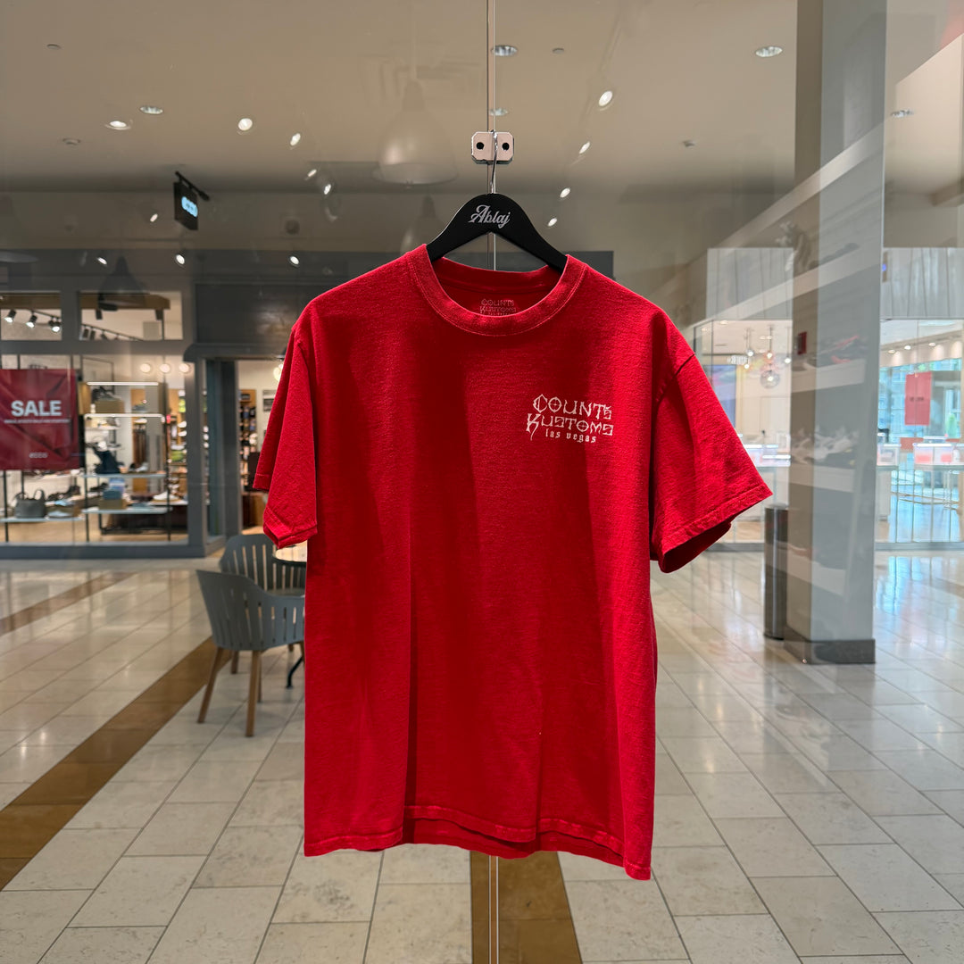 Vintage Counts Kustoms Red Las Vegas Tee 
