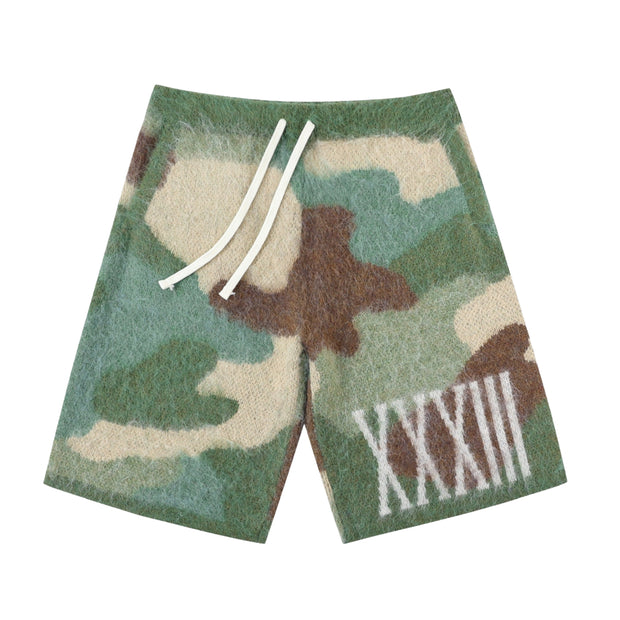 Noublie Pas Camoflauge Mohair Shorts