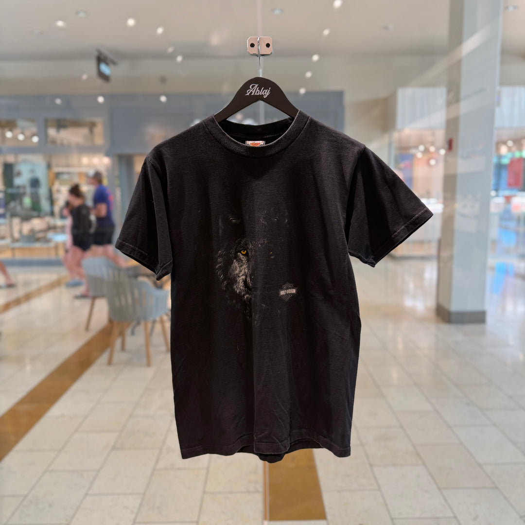 Vintage Harley Davidson Downtown Seattle Wolf Harley Tee 