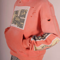 Daven Homme Ramone Patch Hoodie Red