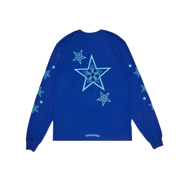 Chrome Hearts Star L/S Tee Blue (PREOWNED)