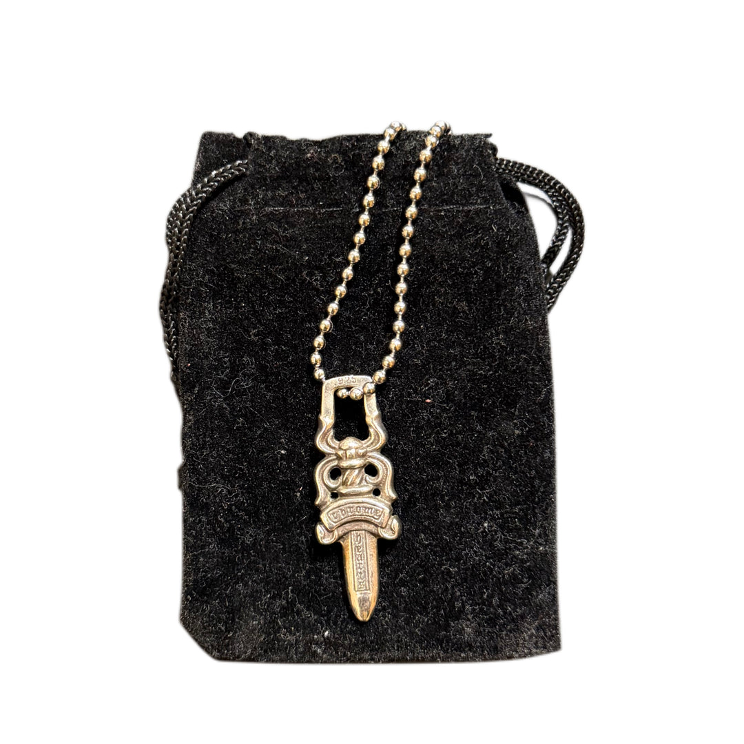 Chrome Hearts Dagger Zip Up Zipper Pendant (PREOWNED)