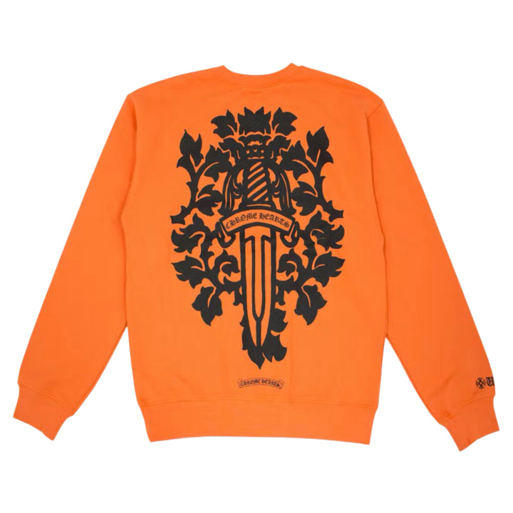 Chrome Hearts Vine Dagger Orange Crewneck