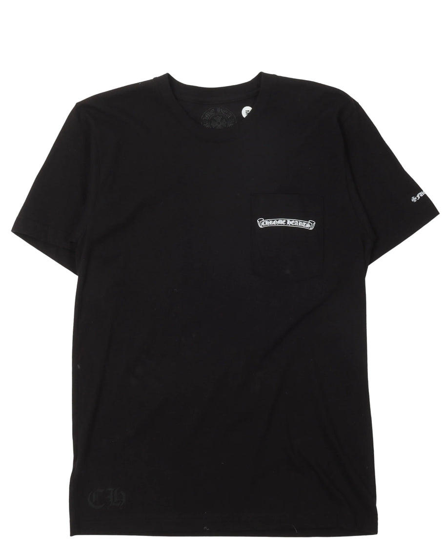 Chrome Hearts Pocket Scroll Tee Black