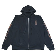 Chrome Hearts Brown Glitter 1988 Black Zip Up Hoodie (Preowned)