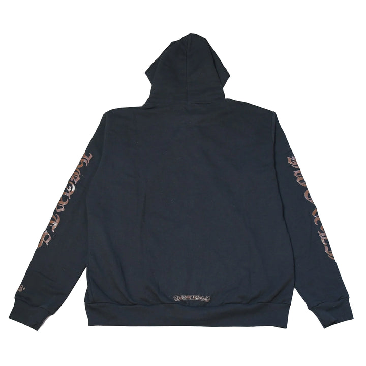 Chrome Hearts Brown Glitter 1988 Black Zip Up Hoodie