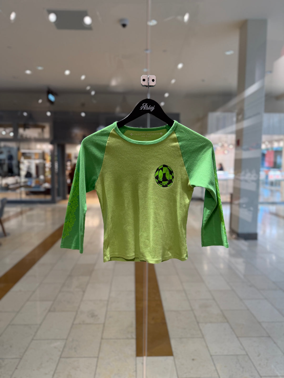 Chrome Hearts Green Matty Boy Baseball Tee (Women&