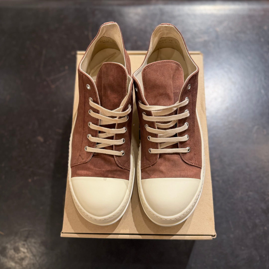 Rick Owen DRKSHDW Henna Brown Ramone Low (PREOWNED) SZ 46