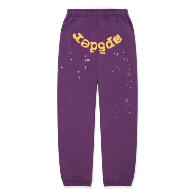 SP5DER OG Web V2 Sweats Purple