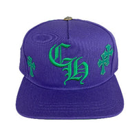 Chrome Hearts Cross Patch Baseball Hat “Purple”