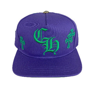 Chrome Hearts Cross Patch Baseball Hat “Purple”