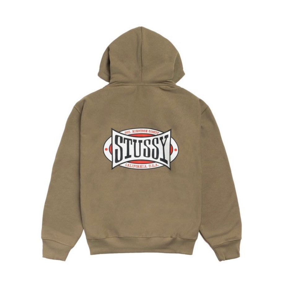 Stussy Champion Oval Zip Up Olive
