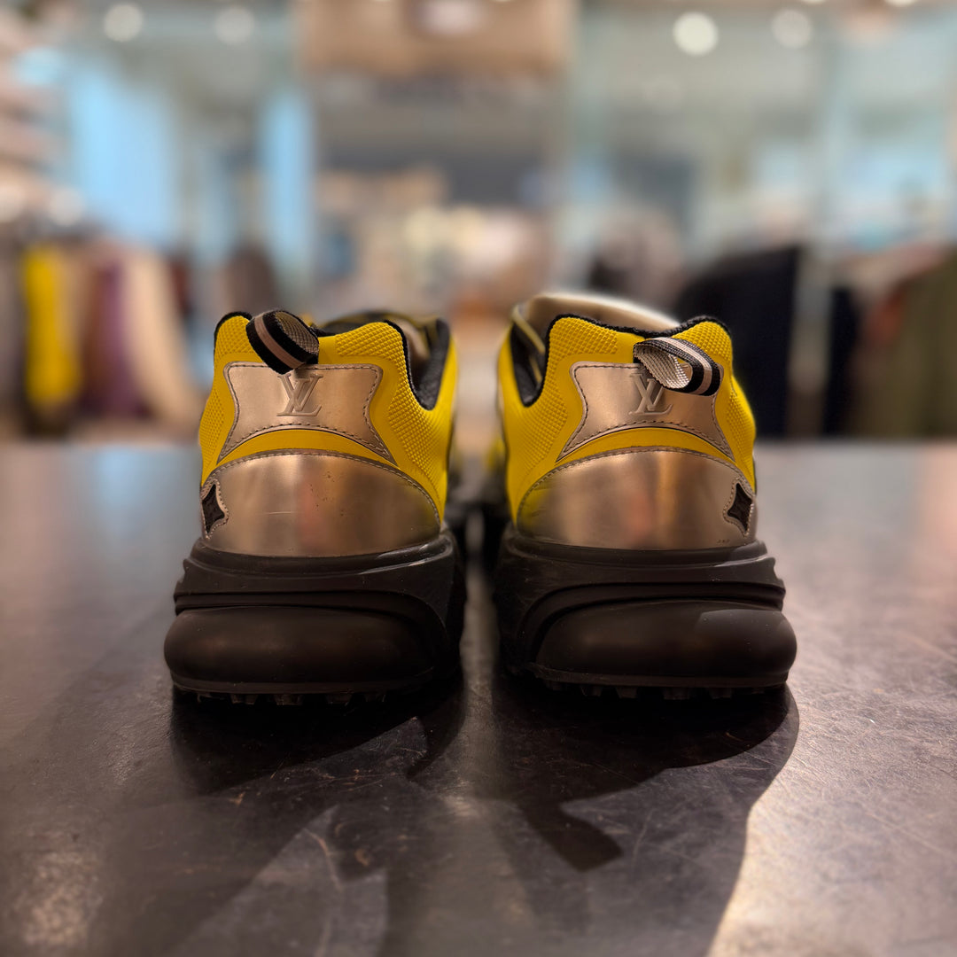 LV Yellow/Silver Tactic Sneakers No Box (PREOWNED)