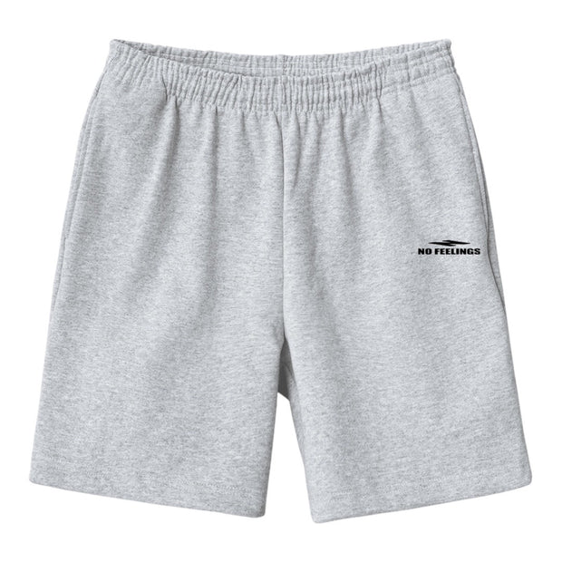 No Feelings Grey Sweat Shorts