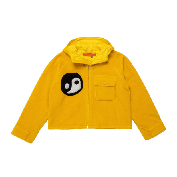 CPFM Yellow Fuzzy Balance Zip Up